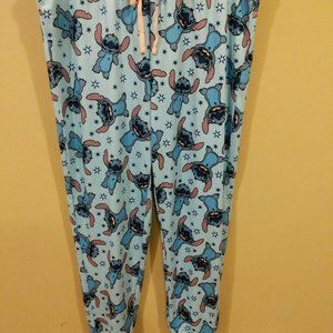 Disney Stitch Pajama Lounge Pants Stars All Over. Adult Size M